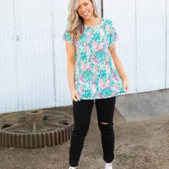 Boutique Simplified New Arrivals Don't Be Coy Short Sleeve Top