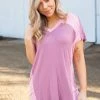 Boutique Simplified Rosey Cheeks Short Sleeve Top