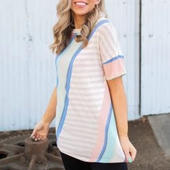 Boutique Simplified Flashback Short Sleeve Top New Arrivals