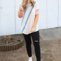 Boutique Simplified Flashback Short Sleeve Top New Arrivals