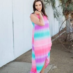 Boutique Simplified Summer Sunset Tulip Maxi Dress 16 Boutique Simplified Summer Sunset Tulip Maxi Dress