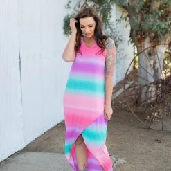 Boutique Simplified Summer Sunset Tulip Maxi Dress 17 Boutique Simplified Summer Sunset Tulip Maxi Dress