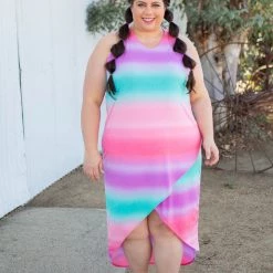 Boutique Simplified Summer Sunset Tulip Maxi Dress 20 Boutique Simplified Summer Sunset Tulip Maxi Dress