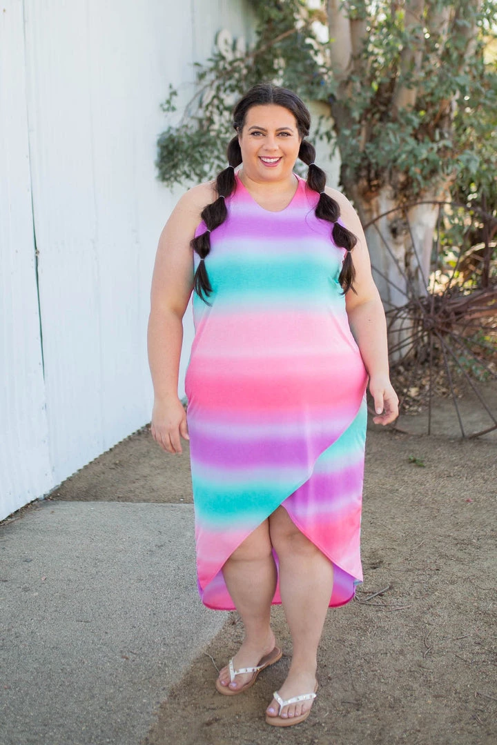 Boutique Simplified Summer Sunset Tulip Maxi Dress 11 Boutique Simplified Summer Sunset Tulip Maxi Dress