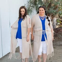 Boutique Simplified On The Fringe Duster Cardigan