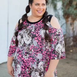 Boutique Simplified Make Yourself Happy 3/4 Sleeve Top