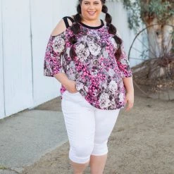 Boutique Simplified Make Yourself Happy 3/4 Sleeve Top