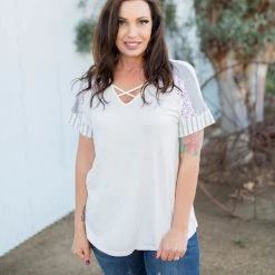 Boutique Simplified Be My Baby Short Sleeve Top New Arrivals