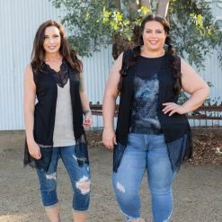 Boutique Simplified Elegantly Laced Vest