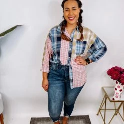 Iris & Rainbow Boutique #N252 Spring Patch Work Top New Arrivals