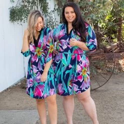 Boutique Simplified Exoticly Sophisticated 3/4 Sleeve Dress New Arrivals