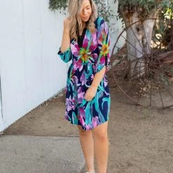 Boutique Simplified Exoticly Sophisticated 3/4 Sleeve Dress New Arrivals