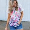 Boutique Simplified New Arrivals Pretty As A Flower Short Sleeve Top