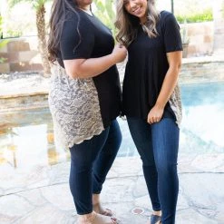 Boutique Simplified Live Free Laced Tunic