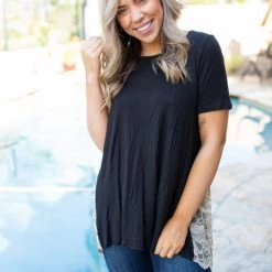 Boutique Simplified Live Free Laced Tunic