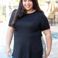 Boutique Simplified Live Free Laced Tunic