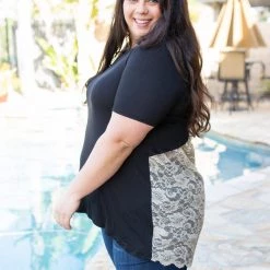 Boutique Simplified Live Free Laced Tunic