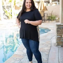 Boutique Simplified Live Free Laced Tunic