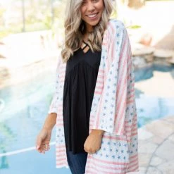 Boutique Simplified New Arrivals United We Stand Kimono Cardigan