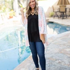 Boutique Simplified New Arrivals United We Stand Kimono Cardigan