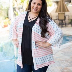 Boutique Simplified New Arrivals United We Stand Kimono Cardigan