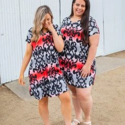 Boutique Simplified New Arrivals Damask You A Question T-shirt Dress 16 Boutique Simplified New Arrivals Damask You A Question T-shirt Dress