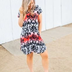 Boutique Simplified New Arrivals Damask You A Question T-shirt Dress 18 Boutique Simplified New Arrivals Damask You A Question T-shirt Dress