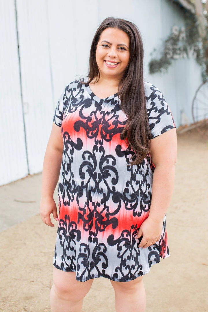 Boutique Simplified New Arrivals Damask You A Question T-shirt Dress 11 Boutique Simplified New Arrivals Damask You A Question T-shirt Dress