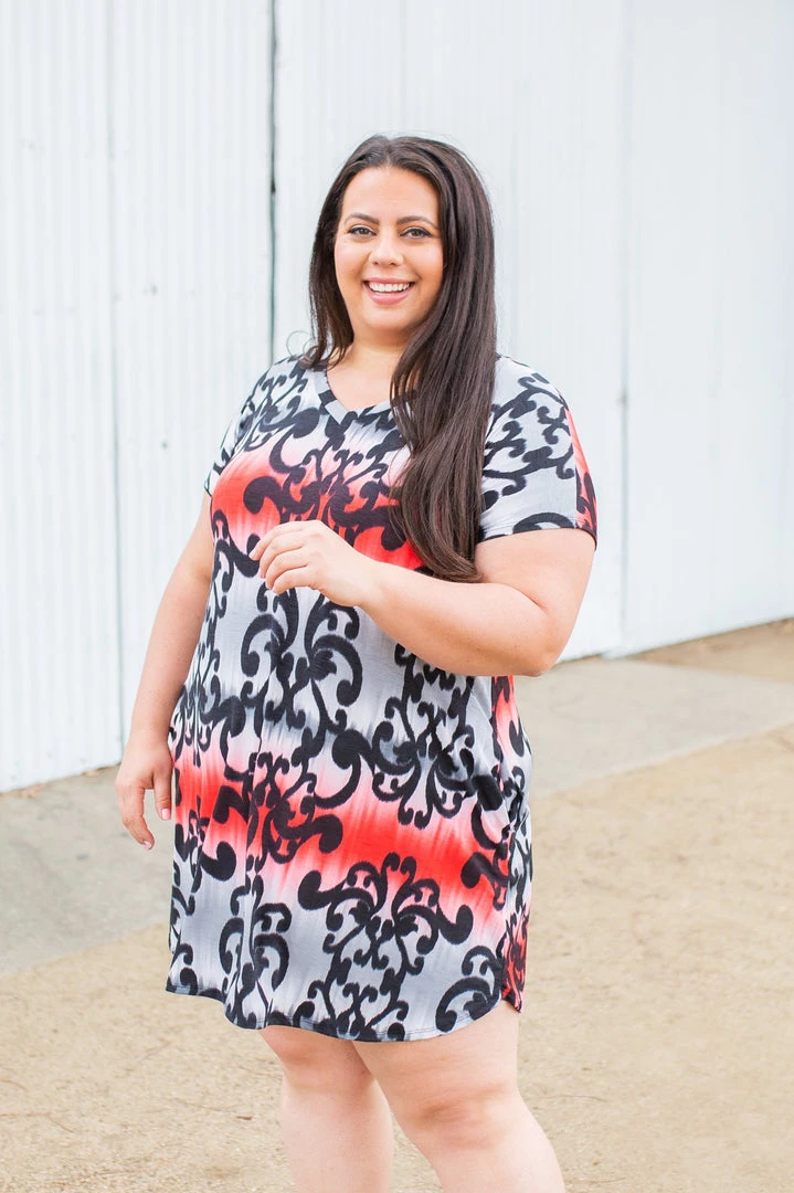 Boutique Simplified New Arrivals Damask You A Question T-shirt Dress 12 Boutique Simplified New Arrivals Damask You A Question T-shirt Dress