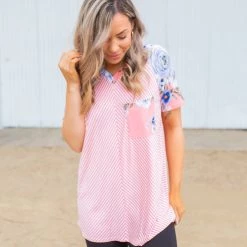 Boutique Simplified Meet In The Middle Short Sleeve Raglan New Arrivals