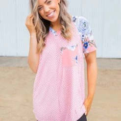 Boutique Simplified Meet In The Middle Short Sleeve Raglan New Arrivals