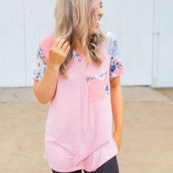 Boutique Simplified Meet In The Middle Short Sleeve Raglan New Arrivals