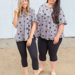 Boutique Simplified Starry Night Short Sleeve Top New Arrivals 15 Boutique Simplified Starry Night Short Sleeve Top New Arrivals