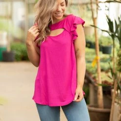 Boutique Simplified Peek A Boo Flutter Sleeve New Arrivals 16 Boutique Simplified Peek A Boo Flutter Sleeve New Arrivals