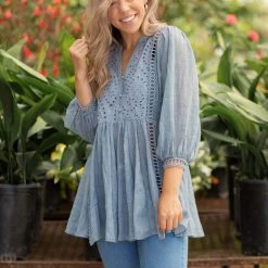Boutique Simplified Take Me Out Lace Tunic