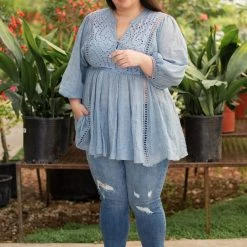 Boutique Simplified Take Me Out Lace Tunic