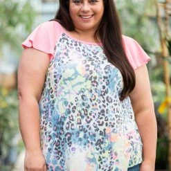 Boutique Simplified Summertime Flutter Sleeve Top New Arrivals