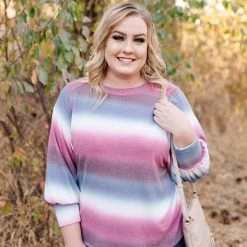 No Ship Drop Ship New Arrivals Caught Up In You Striped Ombre' Top