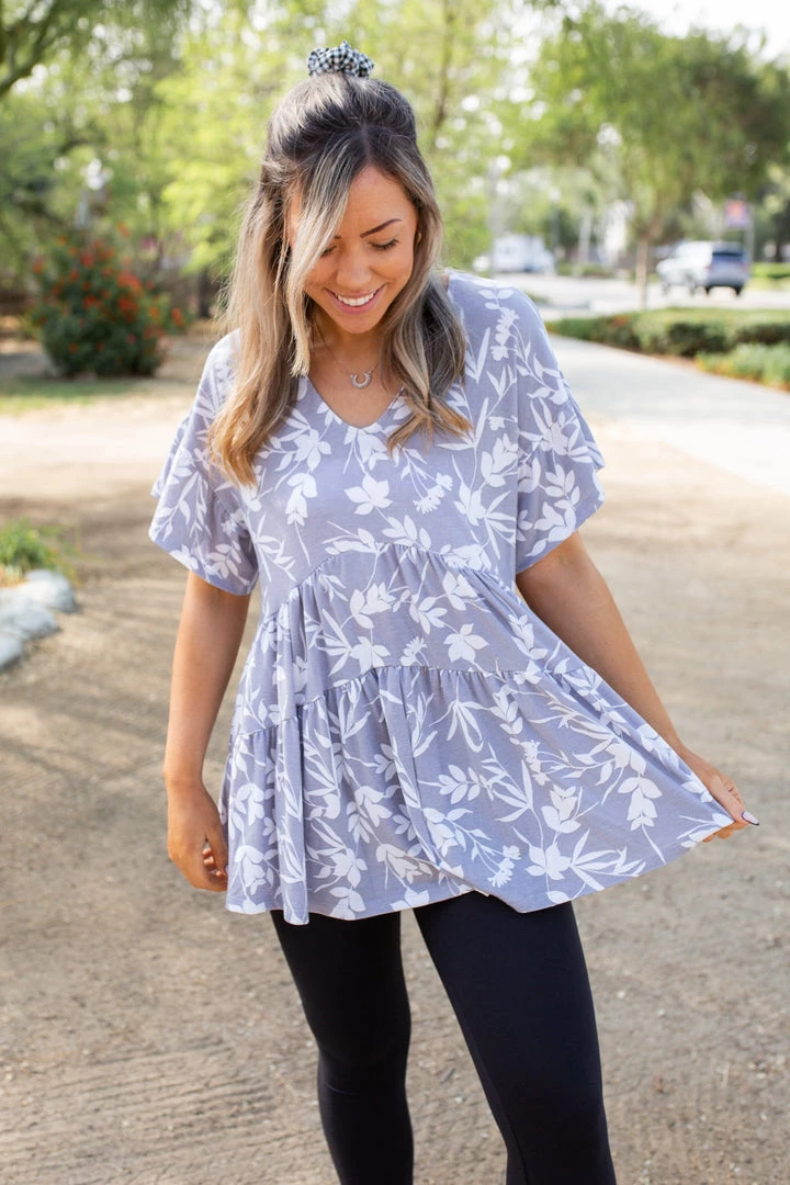 Boutique Simplified New Arrivals Whimsical Tiered Babydoll 3 Boutique Simplified New Arrivals Whimsical Tiered Babydoll