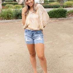 Boutique Simplified Vintage Leaf Dolman