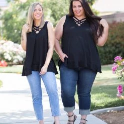 Boutique Simplified New Arrivals Stunning & Strappy Sleeveless Top