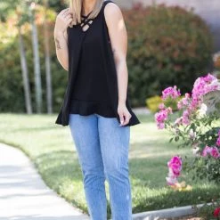 Boutique Simplified New Arrivals Stunning & Strappy Sleeveless Top