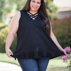 Boutique Simplified New Arrivals Stunning & Strappy Sleeveless Top