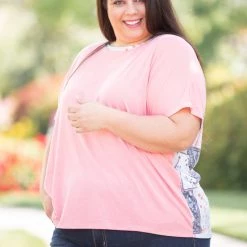 Boutique Simplified Patchwork Paisley Short Sleeve Dolman New Arrivals