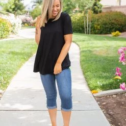 Boutique Simplified Lime-A-Rita Short Sleeve Top
