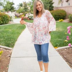 Boutique Simplified New Arrivals Sheer To Love Short Sleeve Top