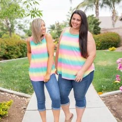 Boutique Simplified Totally Radical Sleeveless Top