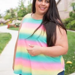 Boutique Simplified Totally Radical Sleeveless Top