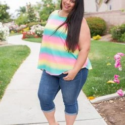 Boutique Simplified Totally Radical Sleeveless Top