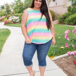 Boutique Simplified Totally Radical Sleeveless Top